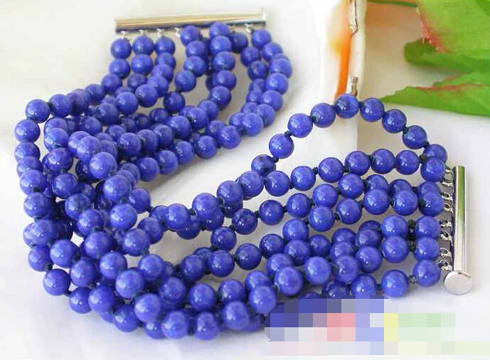 FREE SHIPPING>>>@@ 1080 8strands 8" blue round lapis lazuli bead bracelet
FREE SHIPPING>>>@@ 1080 8strands 8" blue round lapis lazuli bead bracelet