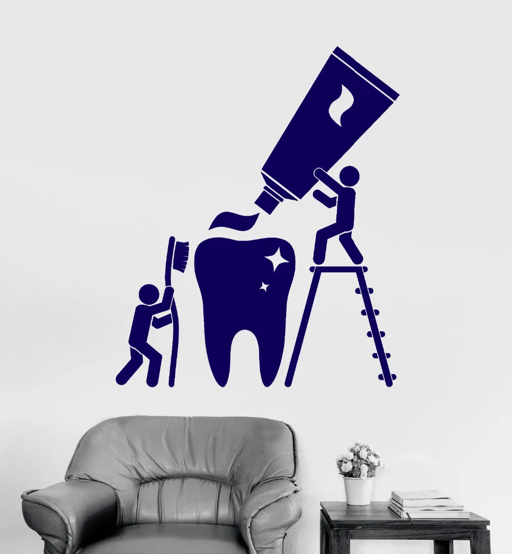Creative Vinyl Wall Decal Health Teeth Cleaning Dentist Bathroom Stickers Home Decor Kids Room Waterproof Decorate Mural ZB553
Creative Vinyl Wall Decal Health Teeth Cleaning Dentist Bathroom Stickers Home Decor Kids Room Waterproof Decorate Mural ZB553