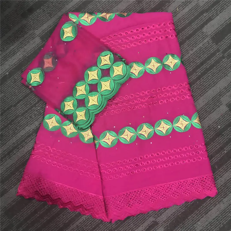 2019 Big Sale Design High Quality Nigeria Tulle Fuchsia color swiss cotton lace set with 2yards blouse matching with stones
2019 Big Sale Design High Quality Nigeria Tulle Fuchsia color swiss cotton lace set with 2yards blouse matching with stones