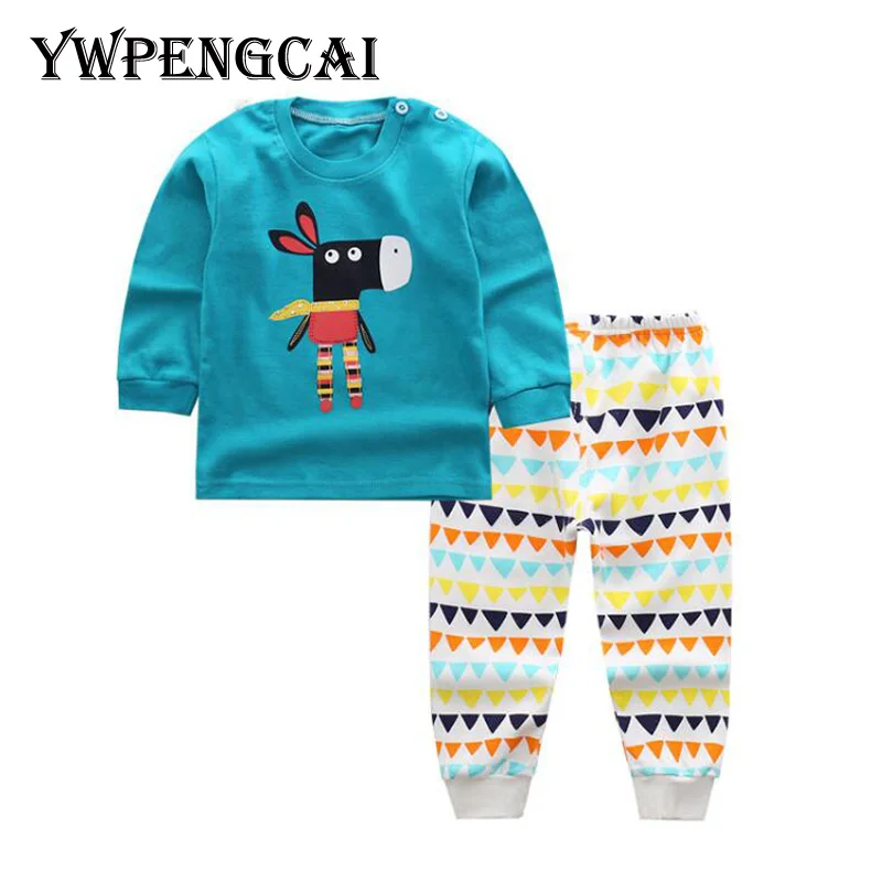 

23 Designs Children Pajamas Autumn Sleepwear Cartoon Animal Print Pyjamas Kids Pajama Set Unisex Boys Girls Pajamas #8LG0205