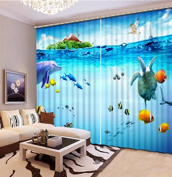 Customize Underwater World Animals Curtains In The Living room Curtains For the Kitchen Window Curtain for kids room Modern
Customize Underwater World Animals Curtains In The Living room Curtains For the Kitchen Window Curtain for kids room Modern