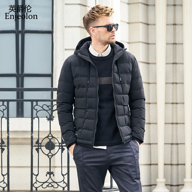 Enjeolon Brand winter Cotton hoodies Jacket Men cool hooded Parka coat black Thick Quilted jacket Coat 3XL Men MF0711
Enjeolon Brand winter Cotton hoodies Jacket Men cool hooded Parka coat black Thick Quilted jacket Coat 3XL Men MF0711