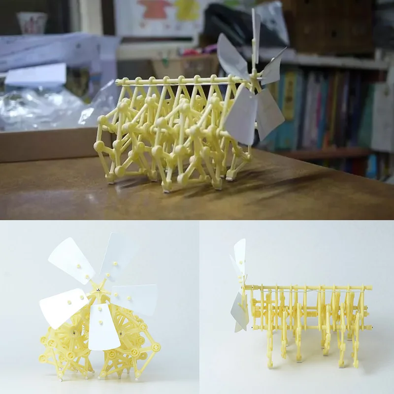 1Pcs Mini Strandbeest Robot Windmill Wind Power Beast Walk Toys DIY Assembly Models Educational Children Toys
1Pcs Mini Strandbeest Robot Windmill Wind Power Beast Walk Toys DIY Assembly Models Educational Children Toys