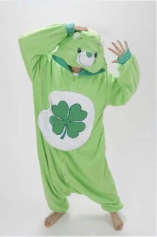 Green Four-leaf Clover Lucky Care Bear Cosplay Pajamas Adult Women Men Unisex Onesie One Piece Hooded Romper Party Costumes
Green Four-leaf Clover Lucky Care Bear Cosplay Pajamas Adult Women Men Unisex Onesie One Piece Hooded Romper Party Costumes