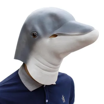 Halloween Mask Lovely Dolphin Animal Full Head Latex Helmet Easter Halloween Party Adult Costume Cosplay Masquerade Masks
Halloween Mask Lovely Dolphin Animal Full Head Latex Helmet Easter Halloween Party Adult Costume Cosplay Masquerade Masks