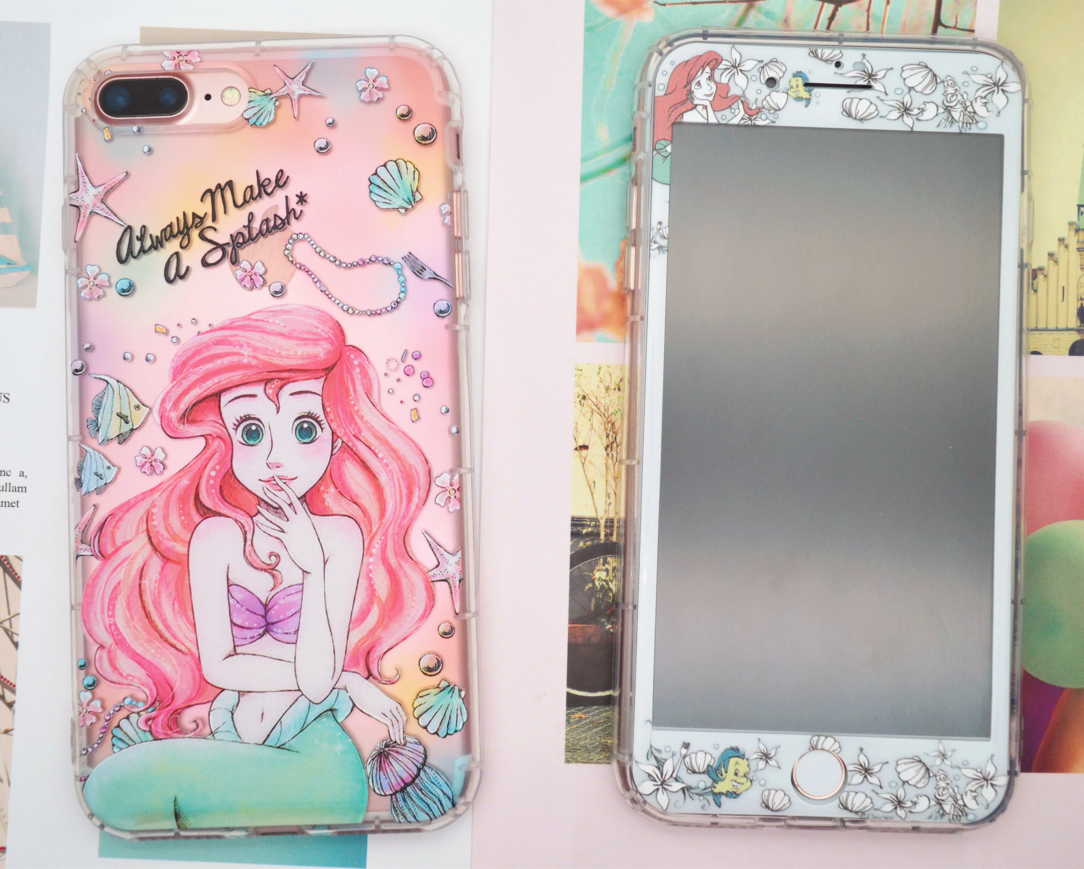 Mermaid Rapunzel Alice Princess Pattern Air Cushion Soft Phone Case +Screen Protector For iPhone 8 7 6 6s Plus Tempered Glass
Mermaid Rapunzel Alice Princess Pattern Air Cushion Soft Phone Case +Screen Protector For iPhone 8 7 6 6s Plus Tempered Glass