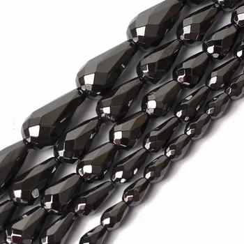 Natural water drop Faceted Black Hematite Beads For Jewelry Making 15 inch 5x8mm/6x12mm/8x12mm/8x16mm/10x20mm Bracelet Necklace
Natural water drop Faceted Black Hematite Beads For Jewelry Making 15 inch 5x8mm/6x12mm/8x12mm/8x16mm/10x20mm Bracelet Necklace