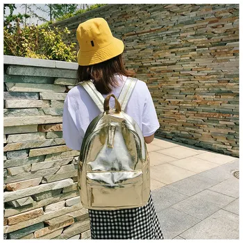 Kpop Shiny backpacks women big capacity Casual Girls School Bag Laptop Backpack sac PU leather Travel Rucksack female bags Silve
Kpop Shiny backpacks women big capacity Casual Girls School Bag Laptop Backpack sac PU leather Travel Rucksack female bags Silve