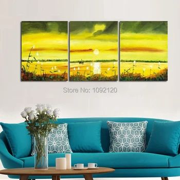 3 Piece Wall Art Canvas Hand-painted Landscape Picutres Modern Abstract Oil Painting On Canvas Home Decor For Living Room
3 Piece Wall Art Canvas Hand-painted Landscape Picutres Modern Abstract Oil Painting On Canvas Home Decor For Living Room