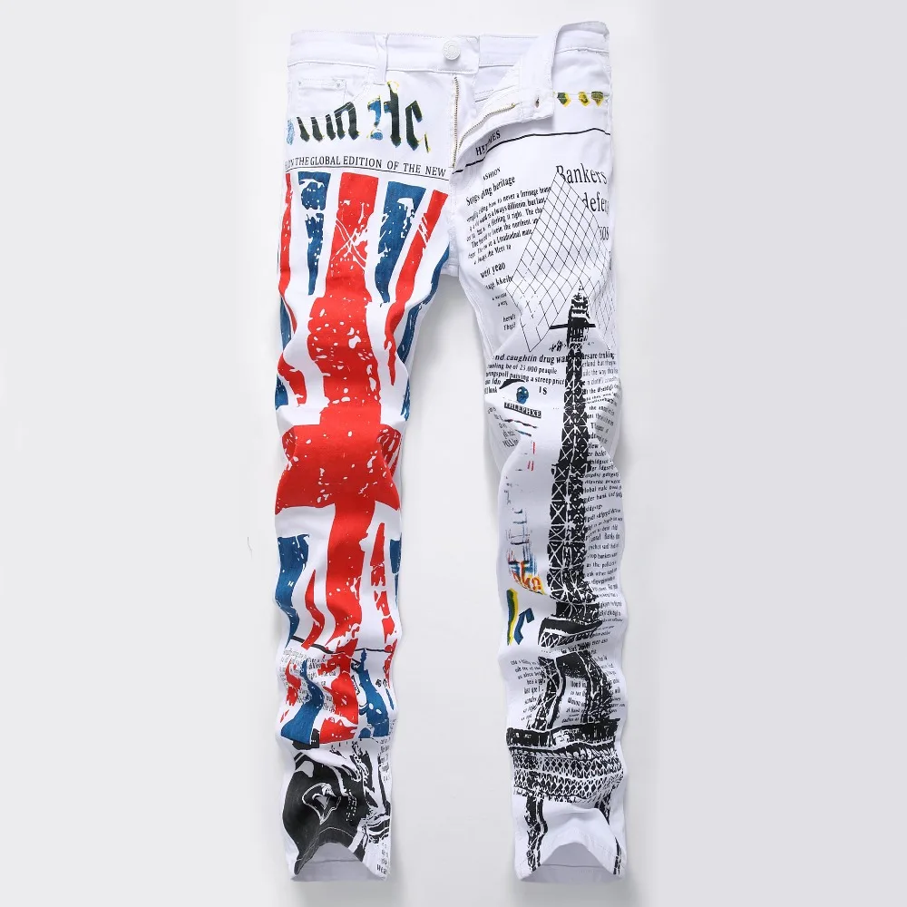 2019 New Design Biker Jeans Men's Print Fashion Denim Trouser High Elasticity Male Slim Pants Plus Size 42
2019 New Design Biker Jeans Men's Print Fashion Denim Trouser High Elasticity Male Slim Pants Plus Size 42