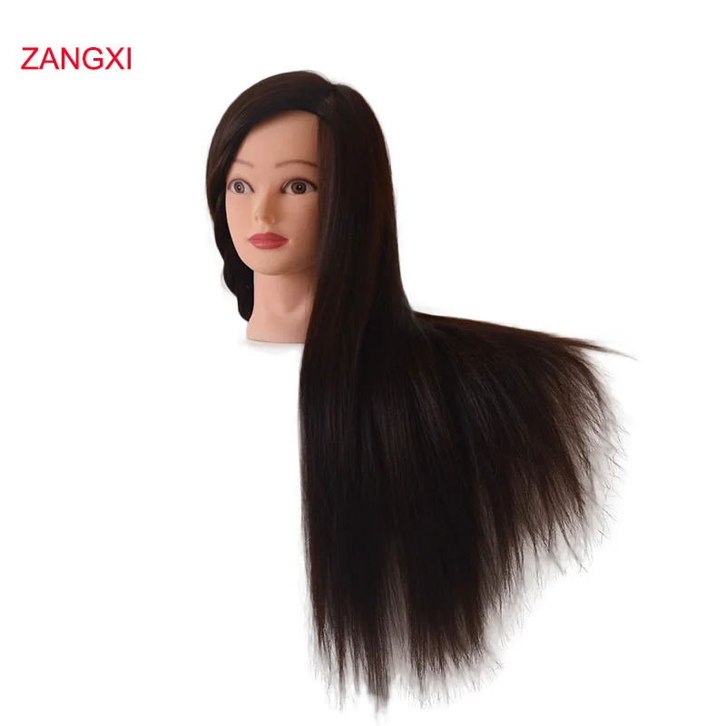 28 дюймовая профессиональная кукла для обучения прическе темно коричневые волосы