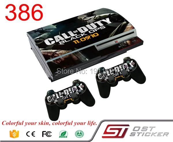 Фото OSTSTICKER Decals For Playstation 3 Fat Vinal Console Stickers Decal With 2 PCS Free Controller Sticker PS3 | Электроника