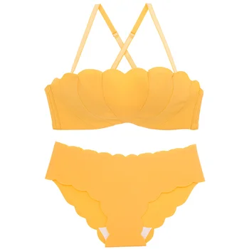 Wasteheart New Women Fashion Yellow Pink Sexy Lingerie Sets Wireless Cotton Panties Padded Push Up Bra Sets Underwear One-Piece
Wasteheart New Women Fashion Yellow Pink Sexy Lingerie Sets Wireless Cotton Panties Padded Push Up Bra Sets Underwear One-Piece