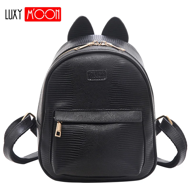 Cute Small Backpack School Women Pu Leather Backpacks for Teenage Girls Funny Cats Ears Shoulder Bags Female Mochila XA43K
Cute Small Backpack School Women Pu Leather Backpacks for Teenage Girls Funny Cats Ears Shoulder Bags Female Mochila XA43K