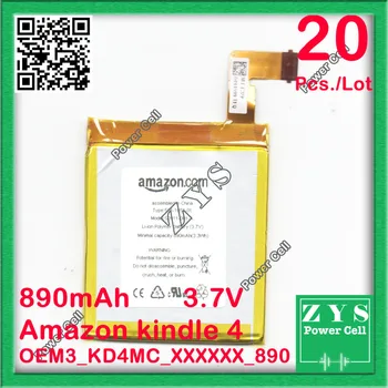 20 pcs./Lot Safety Packing, 3.7v 890mAh battery for amazon kindle 4 MC-265360 D01100 S2011-001-S DR-A015 Batterie,Free shipping
20 pcs./Lot Safety Packing, 3.7v 890mAh battery for amazon kindle 4 MC-265360 D01100 S2011-001-S DR-A015 Batterie,Free shipping