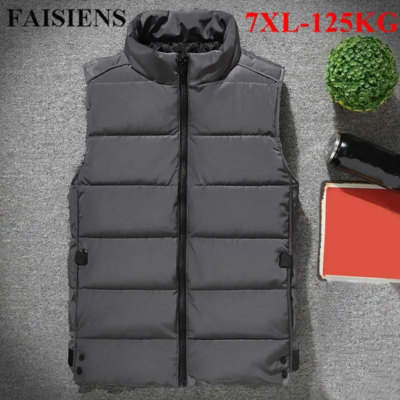 FAISIENS Men Autumn Winter Cotton Padded Waistcoat Large Size Thicker Warm Plus Size 5XL 6XL 7XL Black Gray Casual Male Vest
FAISIENS Men Autumn Winter Cotton Padded Waistcoat Large Size Thicker Warm Plus Size 5XL 6XL 7XL Black Gray Casual Male Vest