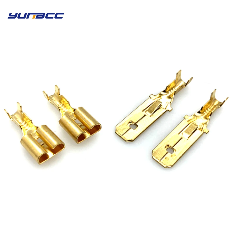 50pcs 6.3mm Female or Male Spade Crimp Terminal Brass wire Connector DJ 623-E6.3A/B/C
50pcs 6.3mm Female or Male Spade Crimp Terminal Brass wire Connector DJ 623-E6.3A/B/C