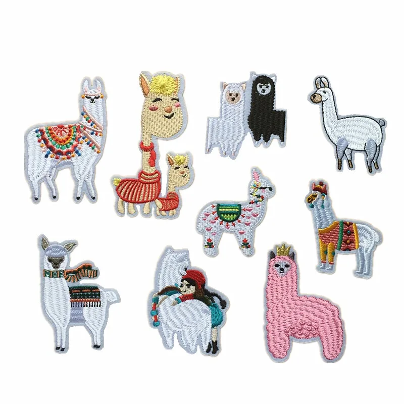 2019 New Alpaca Embroidered Patches Brand Iron on Patch for Clothes Shoes Cartoon Animals Embroidery Appliques DIY Sewing Repair
2019 New Alpaca Embroidered Patches Brand Iron on Patch for Clothes Shoes Cartoon Animals Embroidery Appliques DIY Sewing Repair
