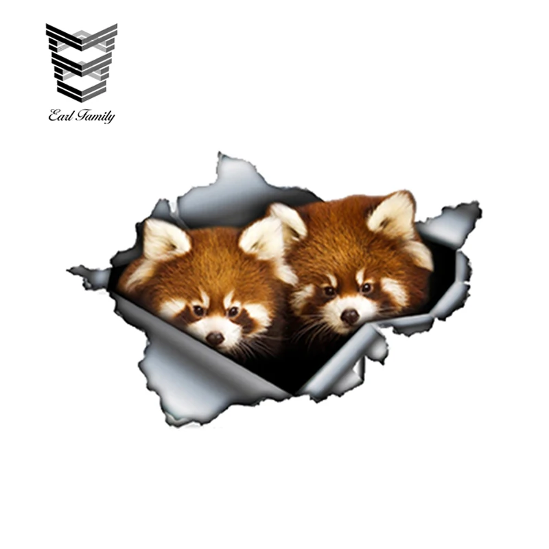 EARLFAMILY 13cm x 8.6cm Funny Red Pandas Car Sticker Torn Metal Decal Reflective Sticker Waterproof 3D Car Styling Vinyl Graphic
EARLFAMILY 13cm x 8.6cm Funny Red Pandas Car Sticker Torn Metal Decal Reflective Sticker Waterproof 3D Car Styling Vinyl Graphic