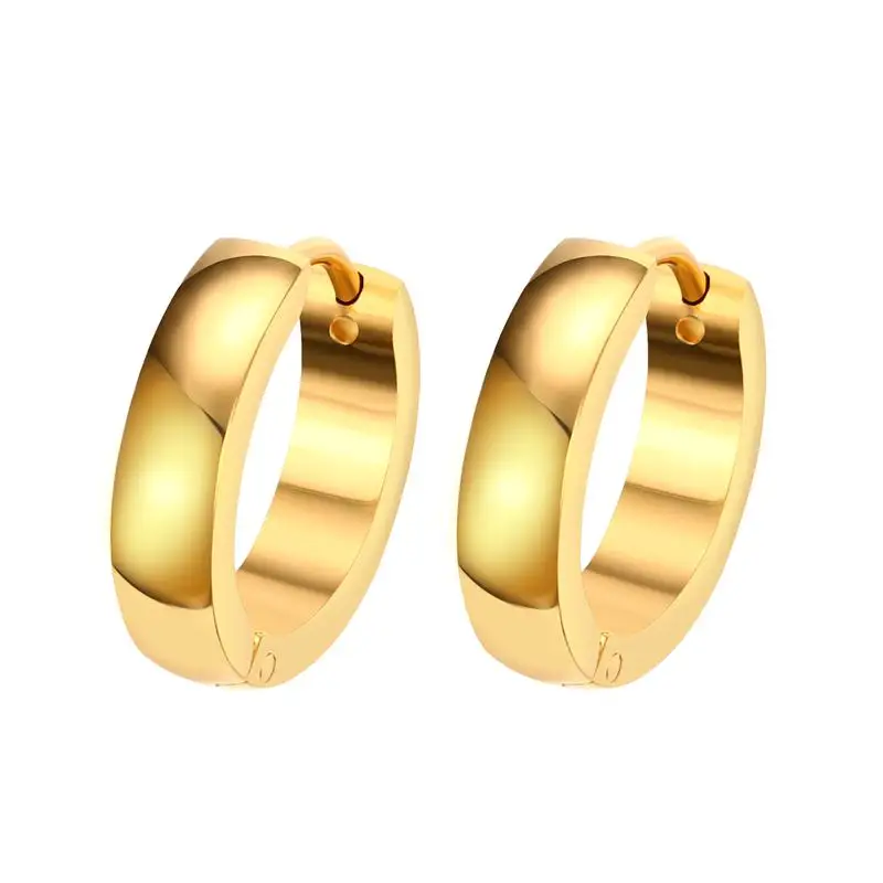 Simple Gold Color Stainless Steel Earrings Small Hoop Earrings for Women Men Party Jewelry
Simple Gold Color Stainless Steel Earrings Small Hoop Earrings for Women Men Party Jewelry