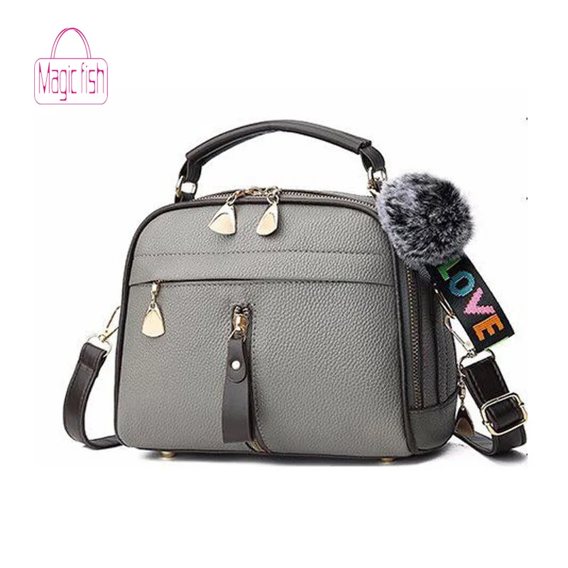 Magic Fish Women's Shoulder Bag High Quality Leather Luxury Textured Hairball Female Handbag Fashion Girl Small Messenger Bag
Magic Fish Women's Shoulder Bag High Quality Leather Luxury Textured Hairball Female Handbag Fashion Girl Small Messenger Bag