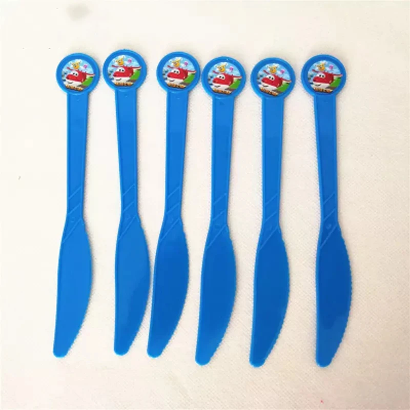 6pcs Happy Baby Shower Superwings Super Wings Birthday Party Kids Favors Blue Knife Decoration Cartoon Theme Events Supplies
6pcs Happy Baby Shower Superwings Super Wings Birthday Party Kids Favors Blue Knife Decoration Cartoon Theme Events Supplies