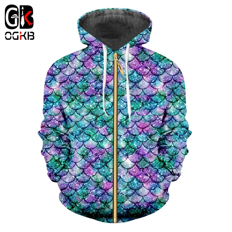 OGKB 3D Zip Hoodies Fish Scale Printed Sweatshirt Men Women Brand Hiphop Streetwar Punk Tracksuits Plus Size Drop Ship Hoody
OGKB 3D Zip Hoodies Fish Scale Printed Sweatshirt Men Women Brand Hiphop Streetwar Punk Tracksuits Plus Size Drop Ship Hoody