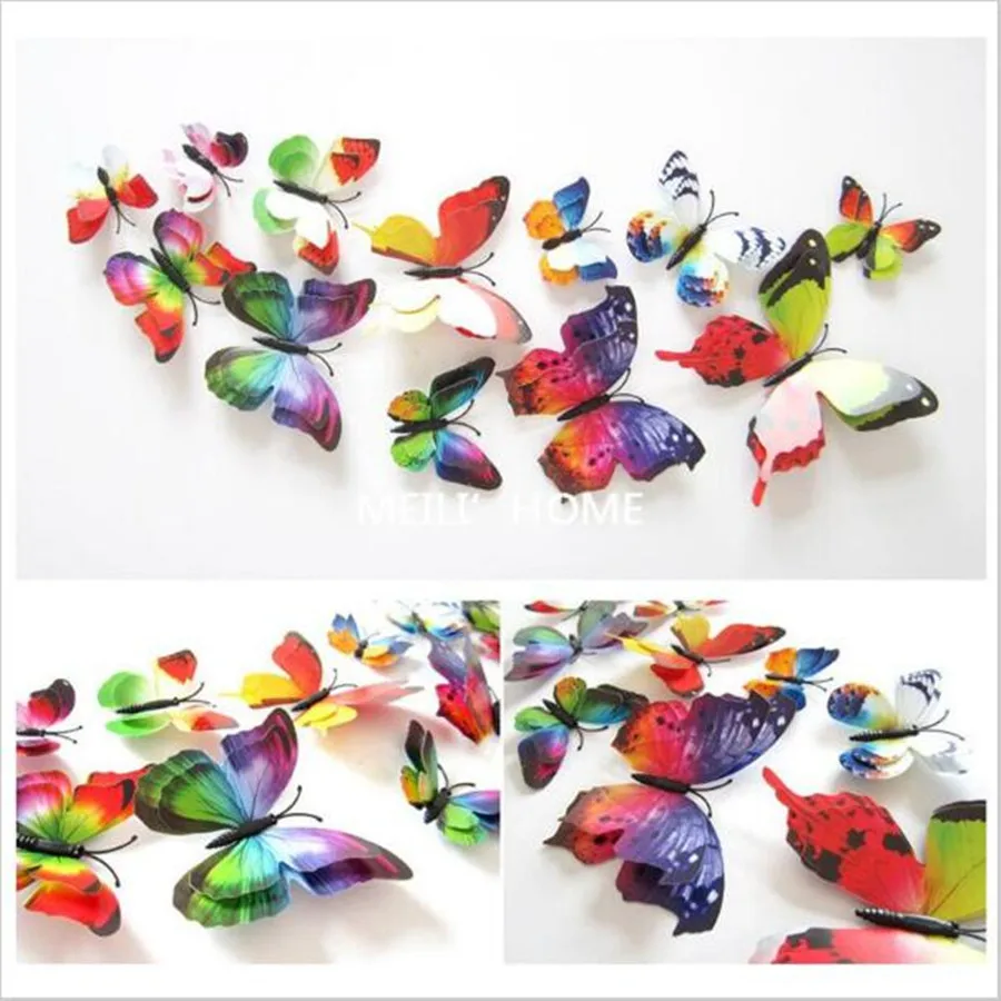 12 pcs/set DIY 3D Butterfly wall stickers home decor for living room,bedroom,kitchen,toilet,and Festive wedding decoration
12 pcs/set DIY 3D Butterfly wall stickers home decor for living room,bedroom,kitchen,toilet,and Festive wedding decoration