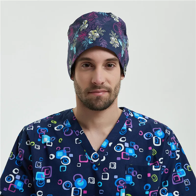 2019QHS Unise Printed Hospital Medical Caps Doctors Nurse Lab Surgical Cap 100% Cotton Adjustable Clinic Operation Hat 987
2019QHS Unise Printed Hospital Medical Caps Doctors Nurse Lab Surgical Cap 100% Cotton Adjustable Clinic Operation Hat 987
