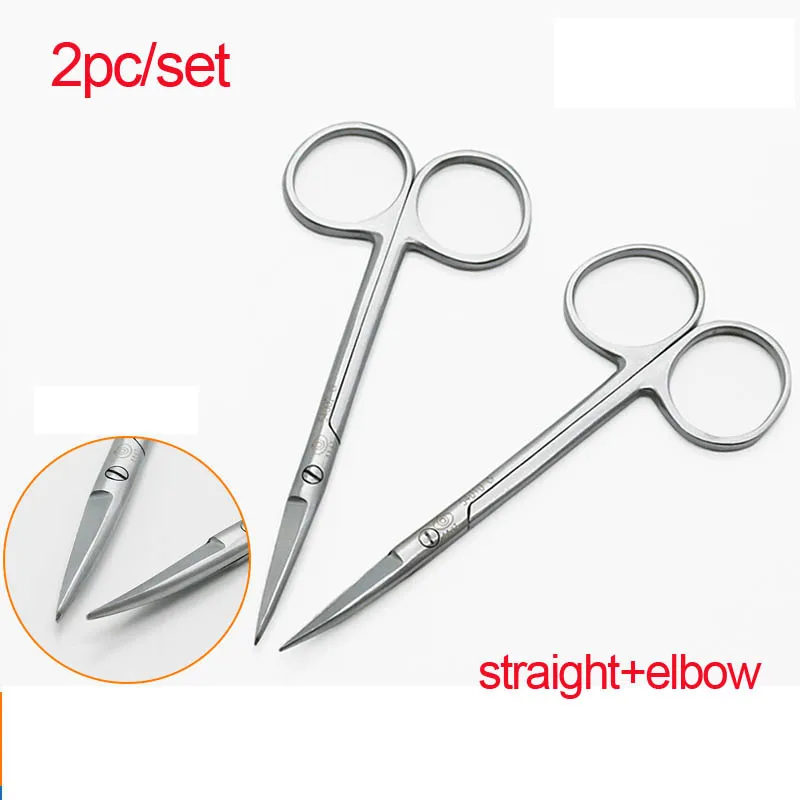 10cm2pc/set straight+elbow Eyelid Tools Scissors Double Eyelid Surgery Tools Eye Beauty Makeup Scissors
10cm2pc/set straight+elbow Eyelid Tools Scissors Double Eyelid Surgery Tools Eye Beauty Makeup Scissors