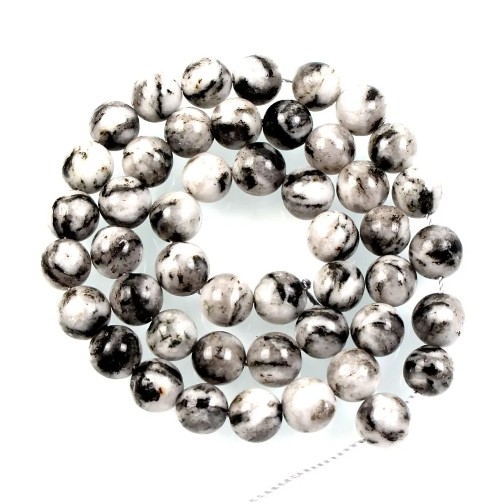 15"Strand Natural Stone Beads Smooth Black Spotted Marble Stone Beads Round Loose Spacer Beads For Jewelry Making Bracelet 8mm
15"Strand Natural Stone Beads Smooth Black Spotted Marble Stone Beads Round Loose Spacer Beads For Jewelry Making Bracelet 8mm