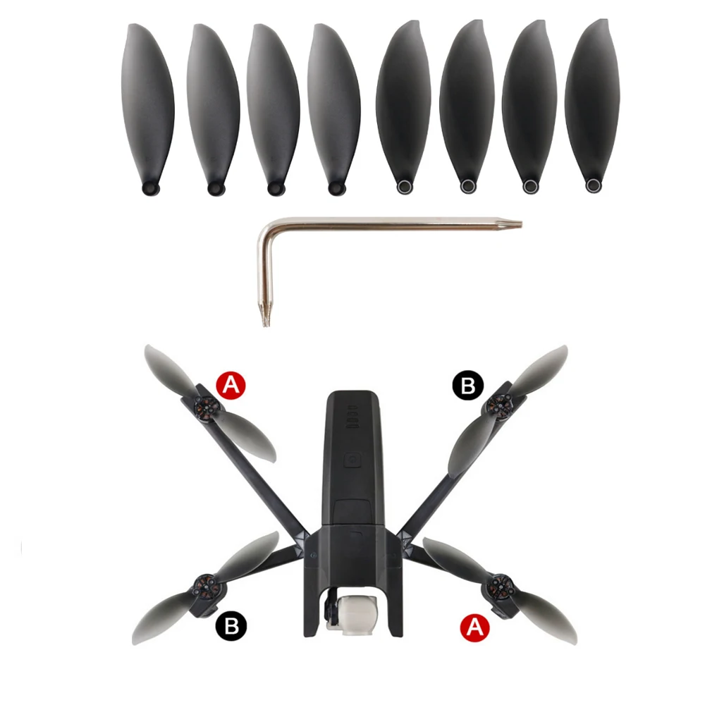 8pcs Propeller CCW/CW Props for Parrot Anafi Ultra Compact 4K HDR Camera Folded Drone Accessories Propellers Props with Wrench
8pcs Propeller CCW/CW Props for Parrot Anafi Ultra Compact 4K HDR Camera Folded Drone Accessories Propellers Props with Wrench
