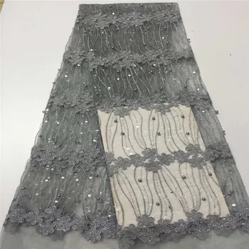 Latest Light Blue Tulle Lace Fabric High Quality Europe Gray America Fashion Fabric With Sequins Embroidery French lace Fabrics
Latest Light Blue Tulle Lace Fabric High Quality Europe Gray America Fashion Fabric With Sequins Embroidery French lace Fabrics