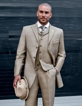 Fashion Brown Men Tuxedos Peaked Lapel Wedding Suits For Men Groomsmen Suits 3 Pieces Men Suits Slim Fit (Jacket+Pants+Vest)
Fashion Brown Men Tuxedos Peaked Lapel Wedding Suits For Men Groomsmen Suits 3 Pieces Men Suits Slim Fit (Jacket+Pants+Vest)