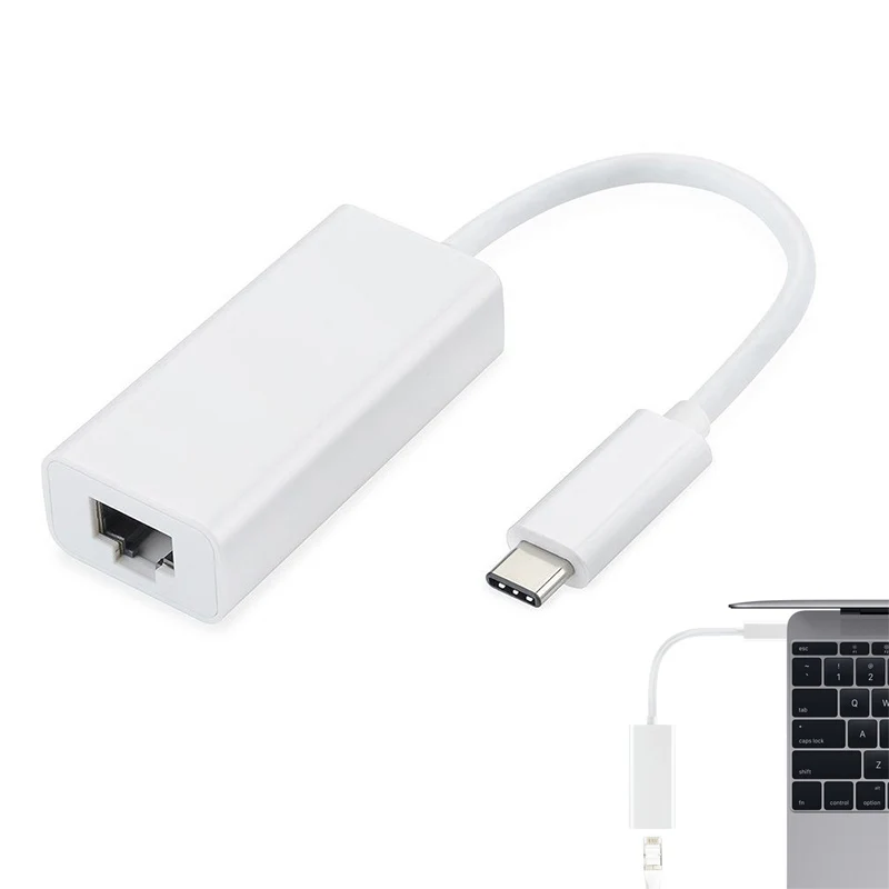 Newly USB-C/TYPE-C to RJ45 Ethernet LAN Internet Cable Adapter for MACBook & TypeC Devices for Win 7/8/10
Newly USB-C/TYPE-C to RJ45 Ethernet LAN Internet Cable Adapter for MACBook & TypeC Devices for Win 7/8/10