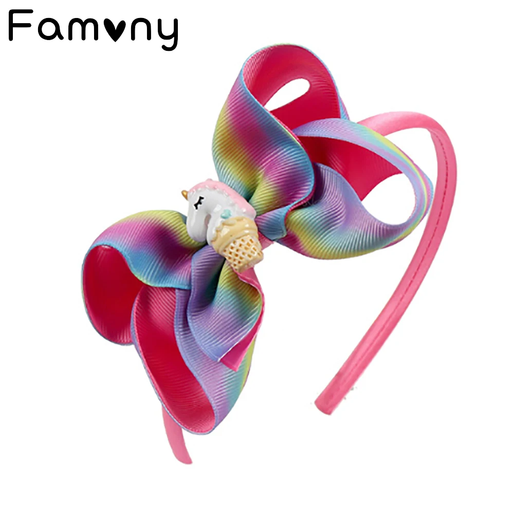 4" Rainbow Printed Hair Bows With Horn Horse Grosgrain Elastic Hairband Boutique Handmade Headband For Girls Hair Accessories
4" Rainbow Printed Hair Bows With Horn Horse Grosgrain Elastic Hairband Boutique Handmade Headband For Girls Hair Accessories
