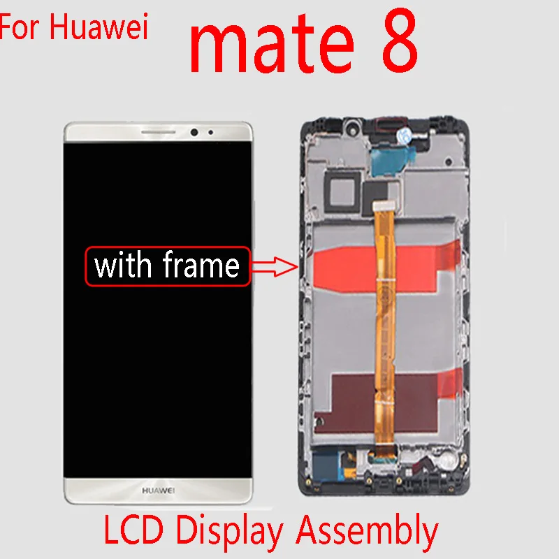 GPadparts Original For huawei mate 8 LCD Display Assembly With Frame for NXT-AL10 touch screen phone Replacement
GPadparts Original For huawei mate 8 LCD Display Assembly With Frame for NXT-AL10 touch screen phone Replacement