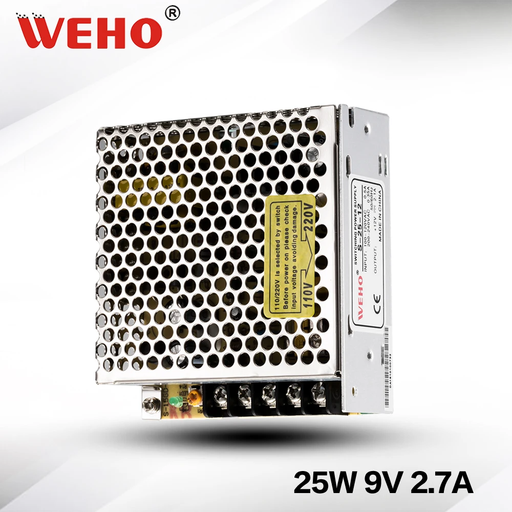 (S-25-9) AC to DC Power 25w switching mode power supply 9vdc 2.7a 25W dc power supply 9v
(S-25-9) AC to DC Power 25w switching mode power supply 9vdc 2.7a 25W dc power supply 9v