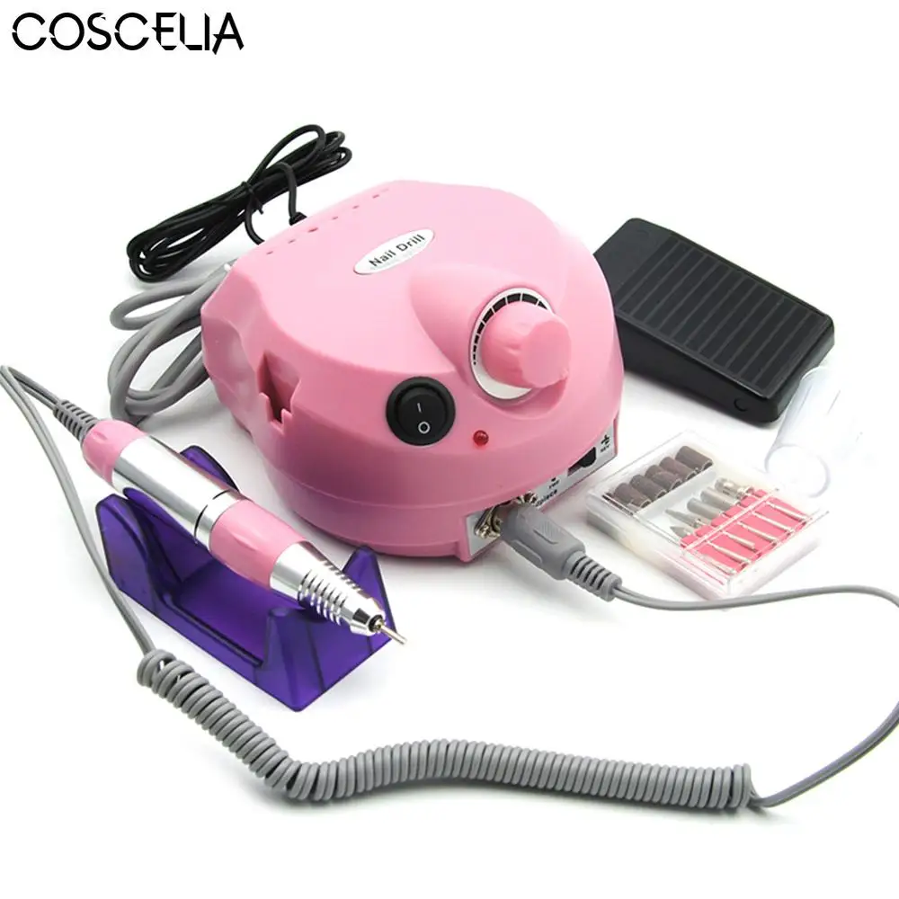 30000RPM Professional Electric Nail Drill Machine Pink Manicure Machine Milling Cutter Drills Pedicure Kit Nail Drill Bit File
30000RPM Professional Electric Nail Drill Machine Pink Manicure Machine Milling Cutter Drills Pedicure Kit Nail Drill Bit File