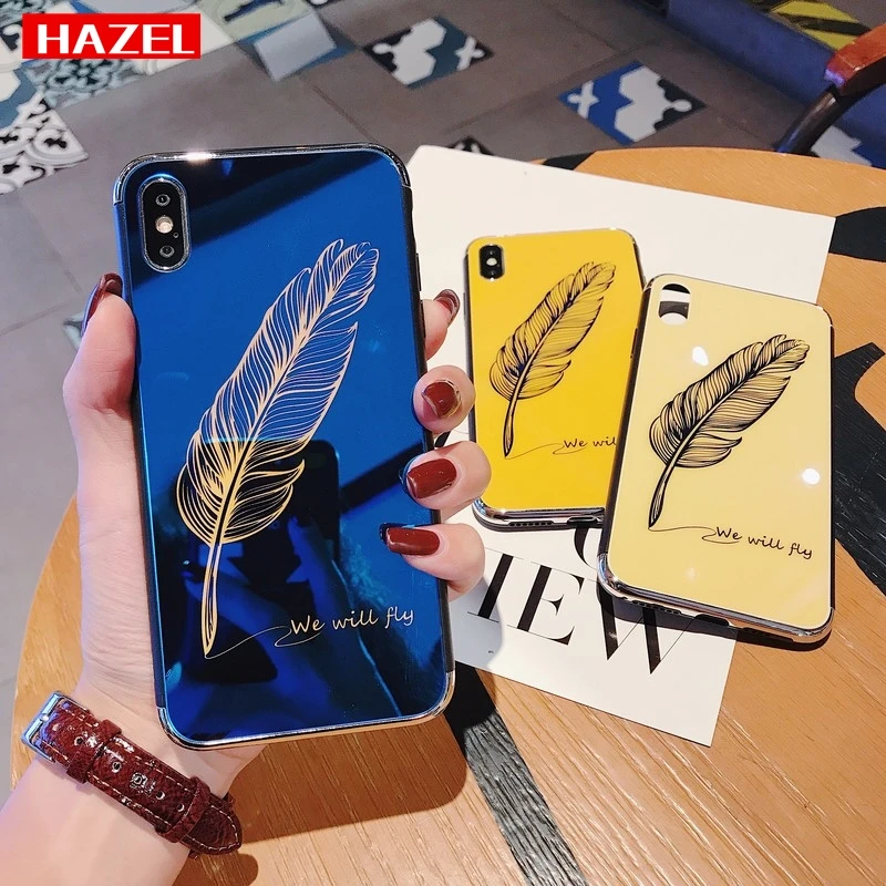HAZEL Quill pen LUCK NICE diamond pattern Phone Case For iphone X10 XR XS MAX 8 7 6 6S Plus Laser blue plating Phone Cases Cover
HAZEL Quill pen LUCK NICE diamond pattern Phone Case For iphone X10 XR XS MAX 8 7 6 6S Plus Laser blue plating Phone Cases Cover