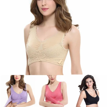Sexy Lace Bra For Women Wire Free Push up Lingerie Solid Color Cross Side Buckle Seamless Brassiere Sports Underwear Sleep Bra
Sexy Lace Bra For Women Wire Free Push up Lingerie Solid Color Cross Side Buckle Seamless Brassiere Sports Underwear Sleep Bra