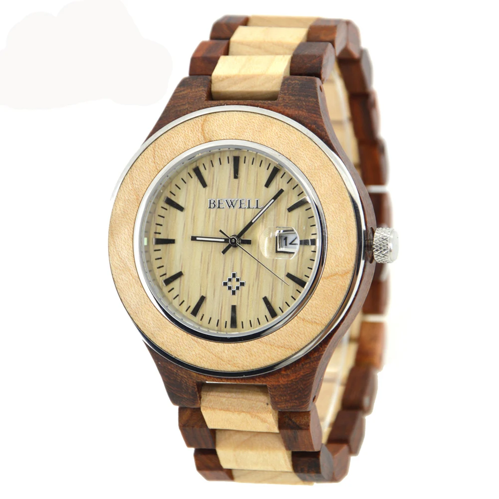 BEWELL Luxury Brand Wood Watch Men Analog Calendar Display Watches with Fashion Waterproof Quartz Mael Wristwatch 100AG
BEWELL Luxury Brand Wood Watch Men Analog Calendar Display Watches with Fashion Waterproof Quartz Mael Wristwatch 100AG
