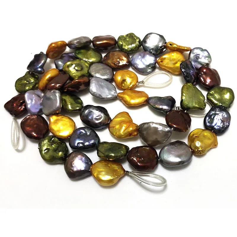 16 дюймов 15-20 мм Разноцветные фотообои плоский барокко Keshi Pearl Loose Strand
16 дюймов 15-20 мм Разноцветные фотообои плоский барокко Keshi Pearl Loose Strand