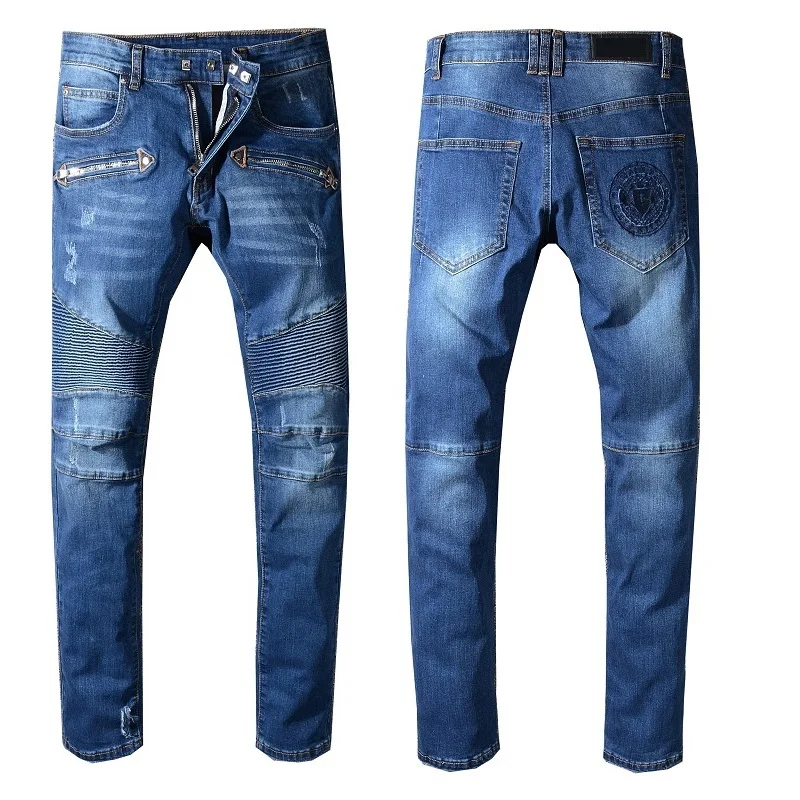New France Style #1056# Mens Ripped Ribbed Stretch Moto Pants Washed Biker Blue Jeans Slim Trousers Size 29-42
New France Style #1056# Mens Ripped Ribbed Stretch Moto Pants Washed Biker Blue Jeans Slim Trousers Size 29-42