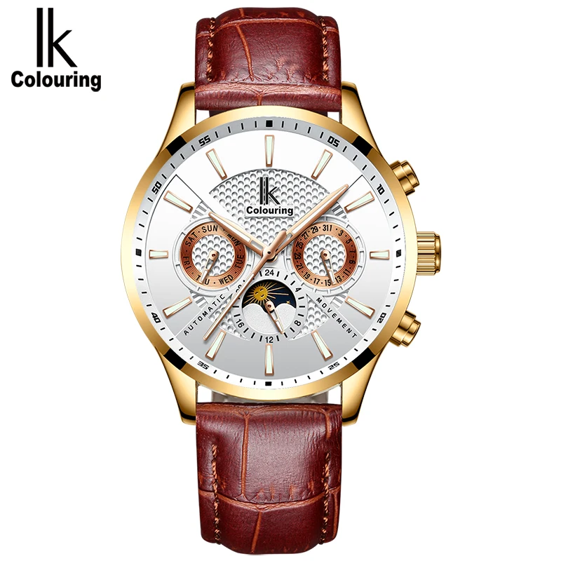 IK Colouring Mens Watch Automatic Watch Fashion Casual Business Dress Wristwatch Waterproof 30M Water
IK Colouring Mens Watch Automatic Watch Fashion Casual Business Dress Wristwatch Waterproof 30M Water
