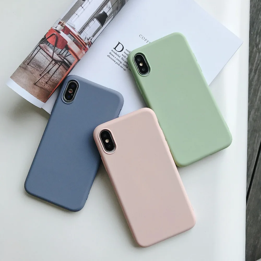 Case For iPhone Xr X Xs Max Cover Korean Soft Silicone Summer Fresh (10)