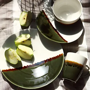 Nordic ceramic Western tableware dishes set steak plate bone china cutlery continental meal plate small bowl mug
Nordic ceramic Western tableware dishes set steak plate bone china cutlery continental meal plate small bowl mug