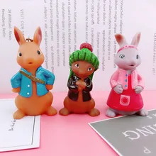 La historia de Peter conejo Figuras juguetes llavero película dibujos animados BB sonido Peter conejo Benjamín conejo Figuras muñecas llavero colgante(China)