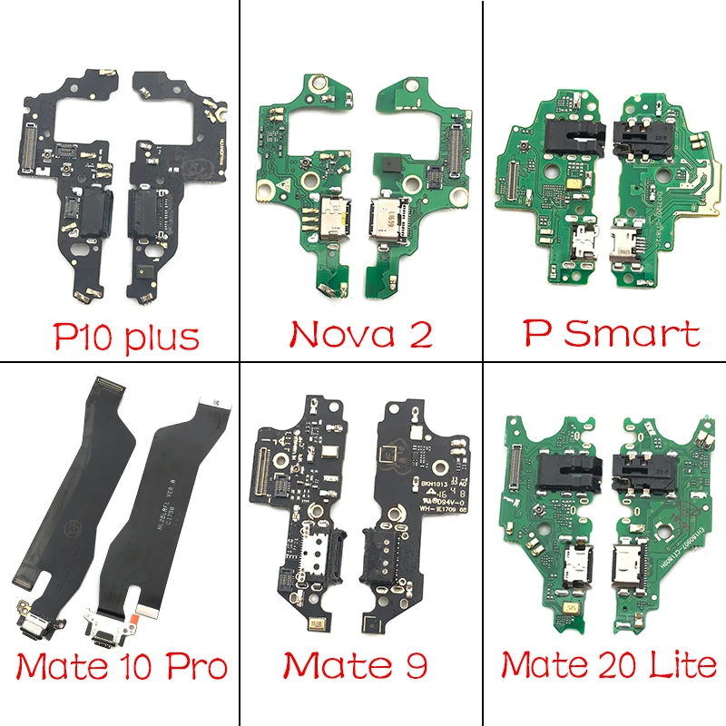 

USB Charging Port Micro Dock Connector Board For Huawei P9 P10 P20 Lite Plus Mate 8 9 10 20 Nova 2 3 3i 4 With Microphone