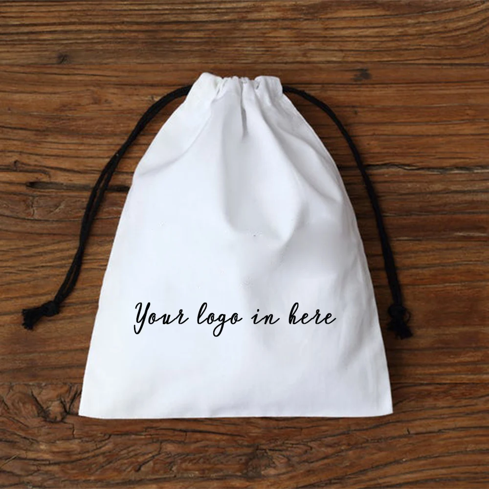 White Cotton Drawstring Bag with Black Rope for Jewelry Gift Packaging Pouches Chic Wedding Party Favor Bags Personalized Logo
White Cotton Drawstring Bag with Black Rope for Jewelry Gift Packaging Pouches Chic Wedding Party Favor Bags Personalized Logo